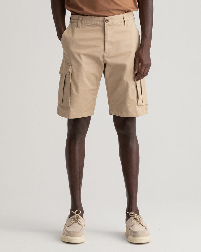 Pantaloncini cargo in twill relaxed fit