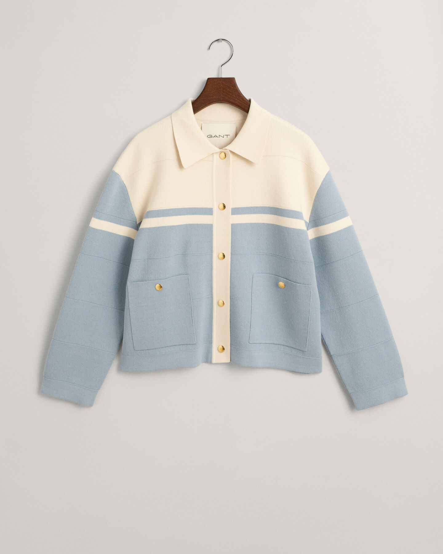 Cardigan a blocchi di colore