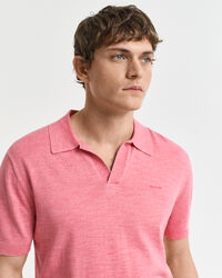 Maglia polo a maniche corte effetto sbiadito