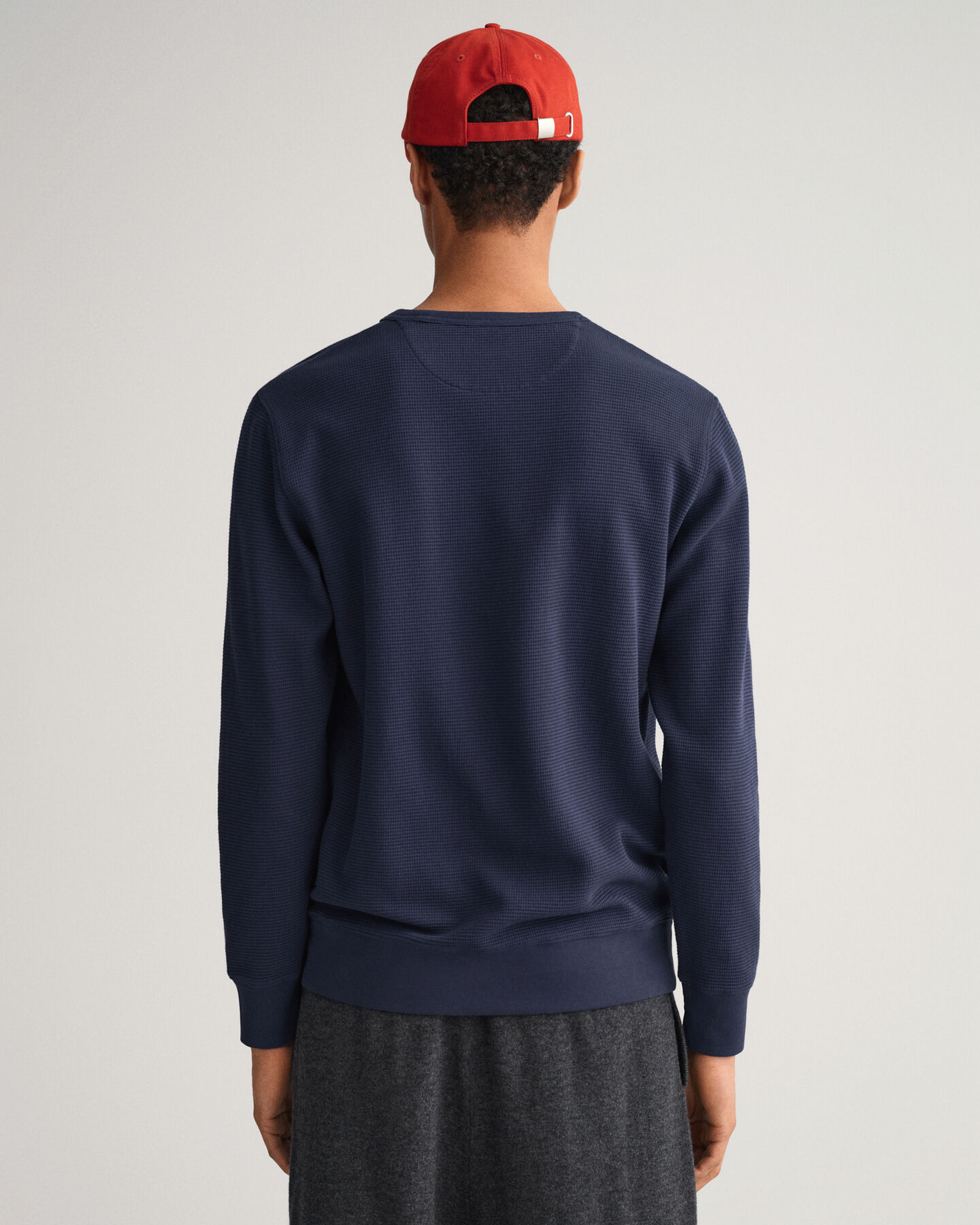 Felpa girocollo Waffle