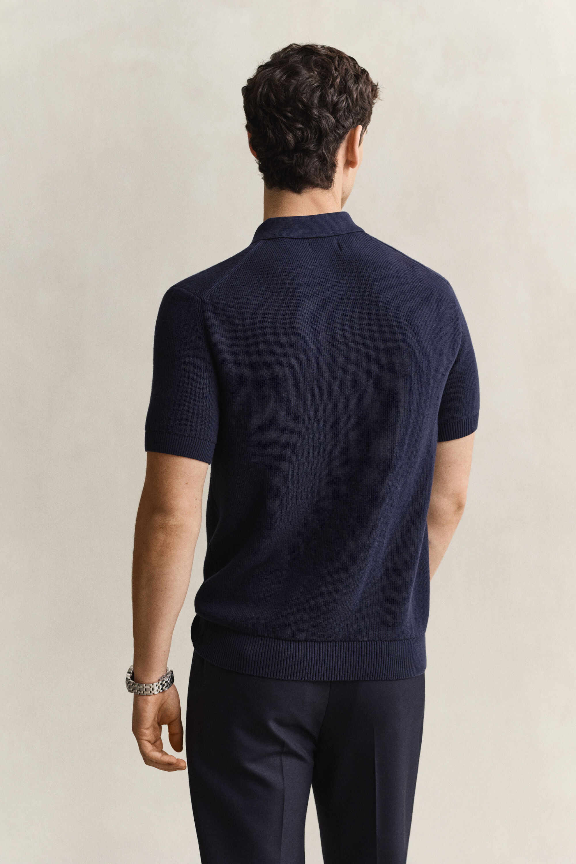 Polo in cotone a coste
