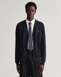 Cardigan Classic in cotone con scollo a V