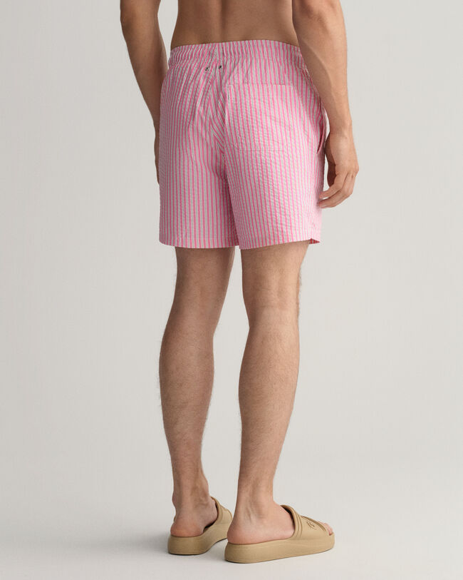 Pantaloncini da bagno in seersucker classic fit