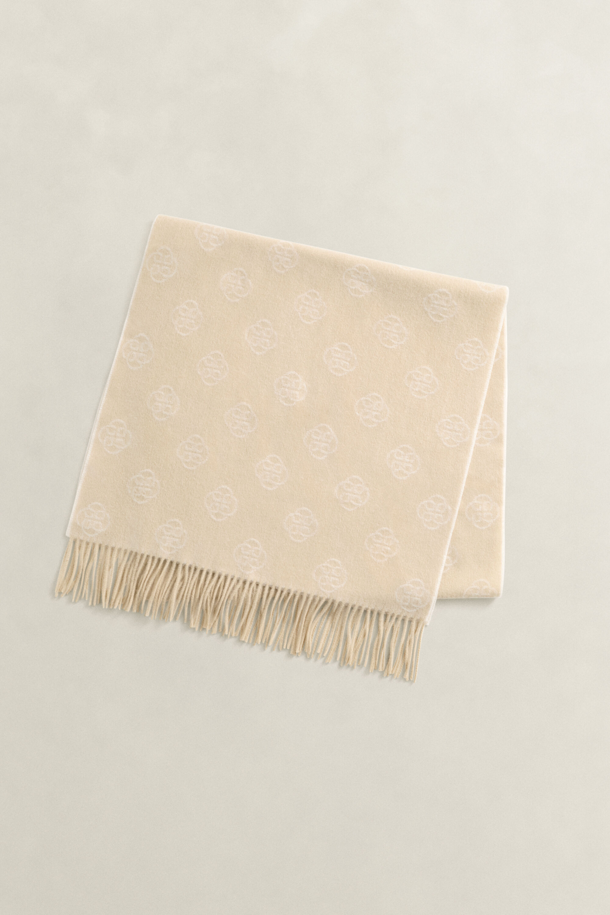 Sciarpa in lana con motivo Monogram