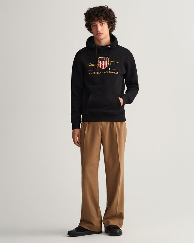 Felpa Archive Shield con cappuccio