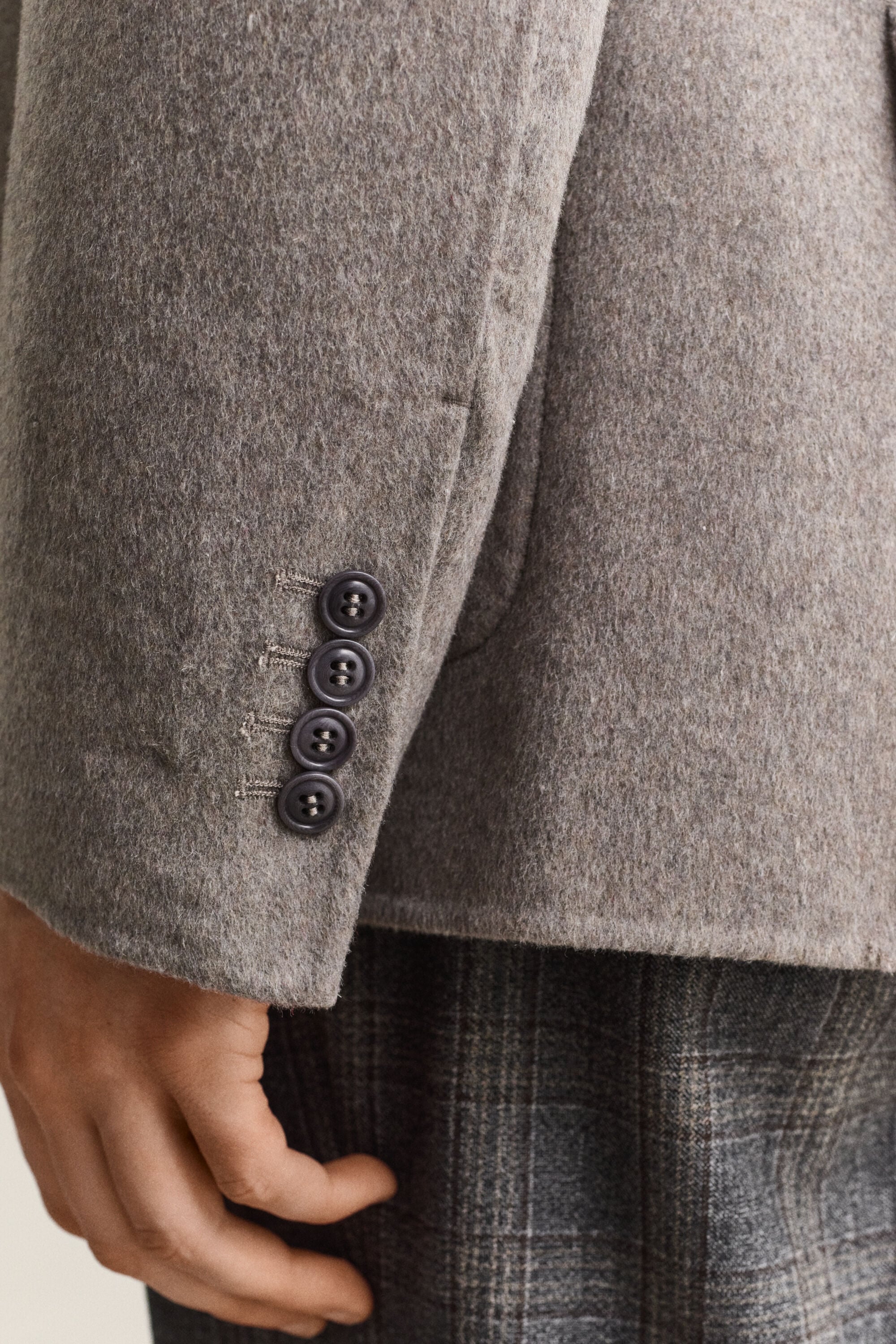 Blazer con cuciture a mano