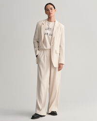 Blazer di lino elasticizzato regular fit