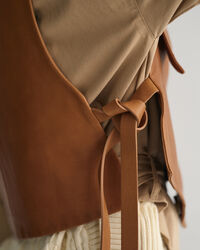 Smanicato in pelle destrutturato