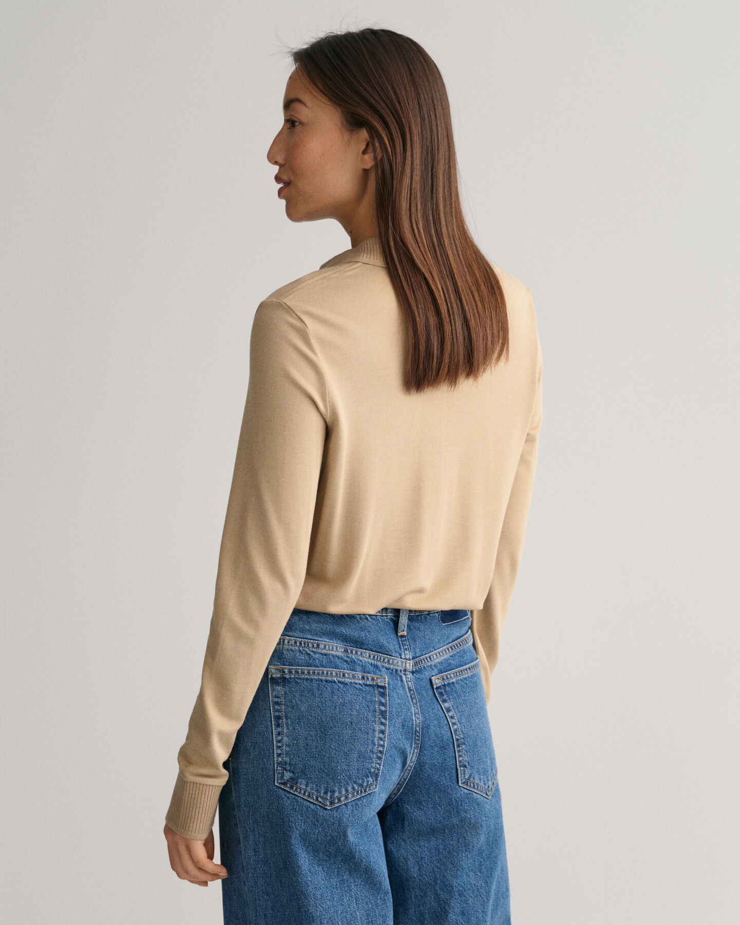 Polo a maniche lunghe con colletto