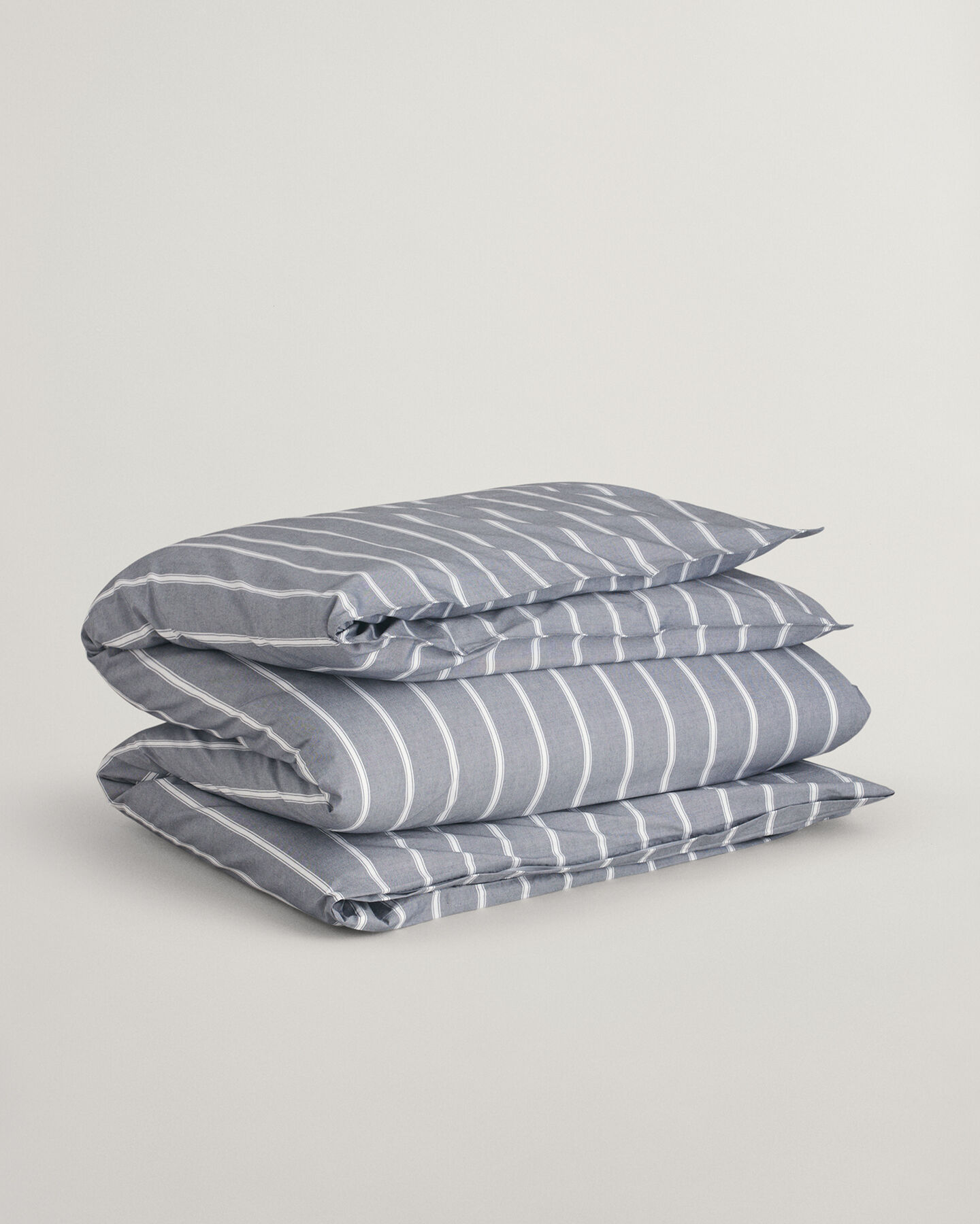 Piumino matrimoniale a righe Oxford