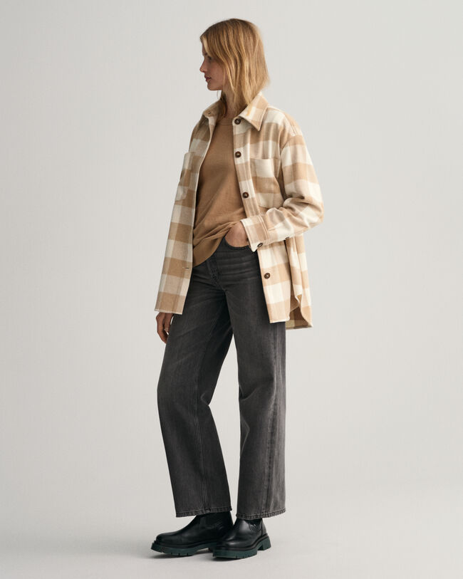 Camicia giacca a quadri relaxed fit