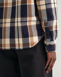 Camicia giacca in twill pesante a quadri