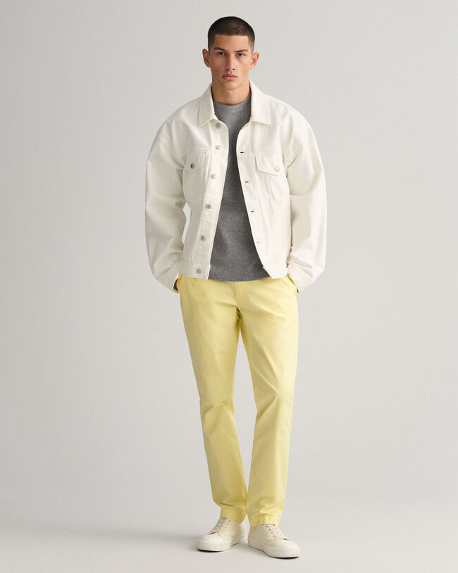 Pantaloni chino Hallden Sunfaded slim fit