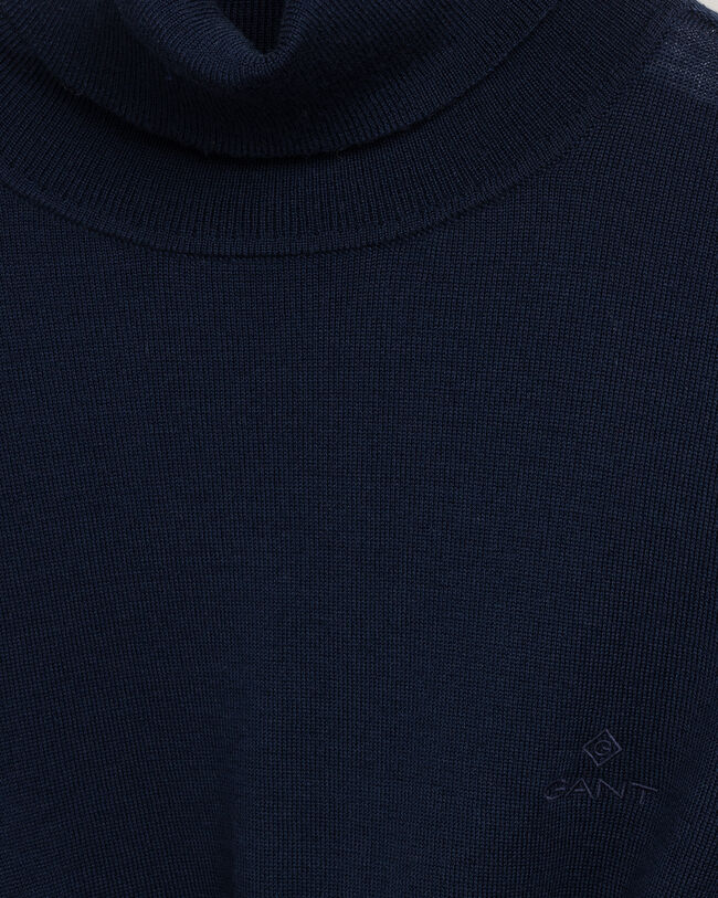 Maglia con collo alto in lana merino lavabile