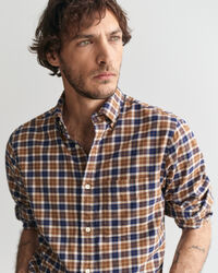 Camicia in twill a quadri regular fit