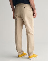 Pantaloni da abito in cotone regular fit