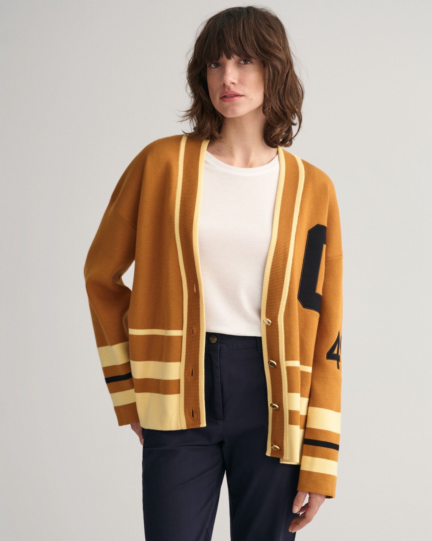 Cardigan GANT Varsity con scollo a V
