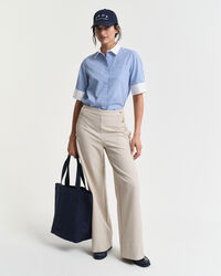 Camicia a righe a contrasto regular fit