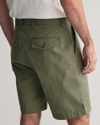 Pantaloncini in lino-cotone regular fit