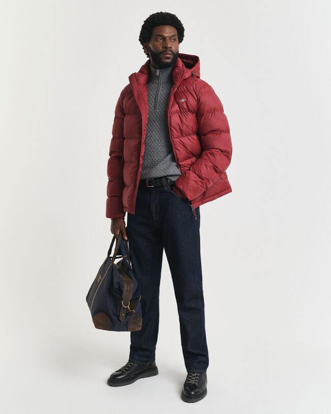 Maglia micro testurizzata con zip corta