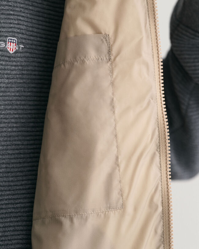 Smanicato bomber imbottito leggero