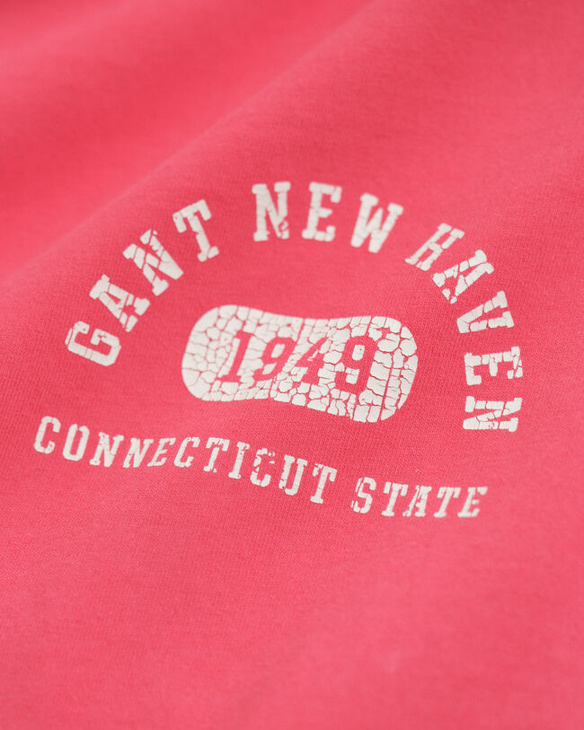 T-shirt effetto vissuto con stampa Varsity