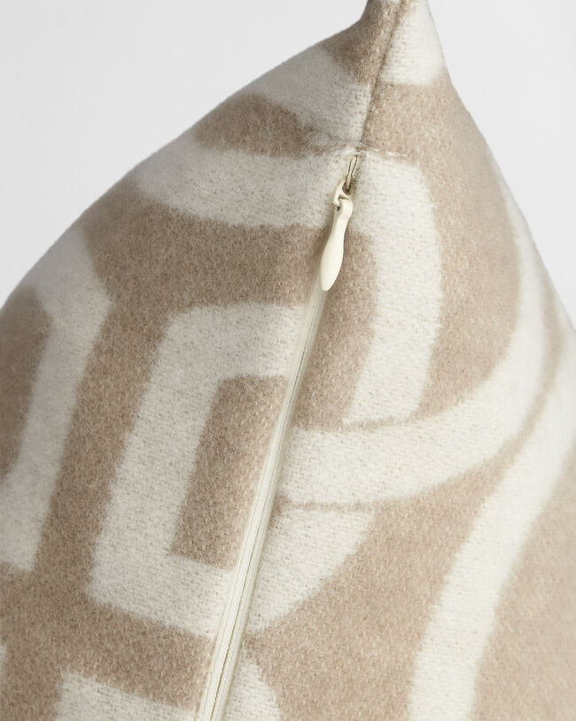 Copricuscino in lana Monogram