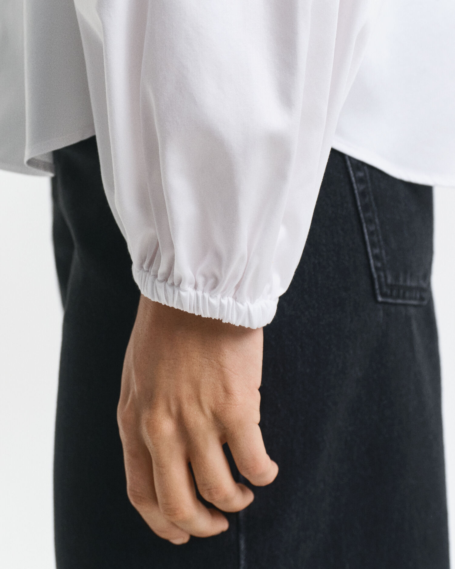 Blusa in raso di cotone