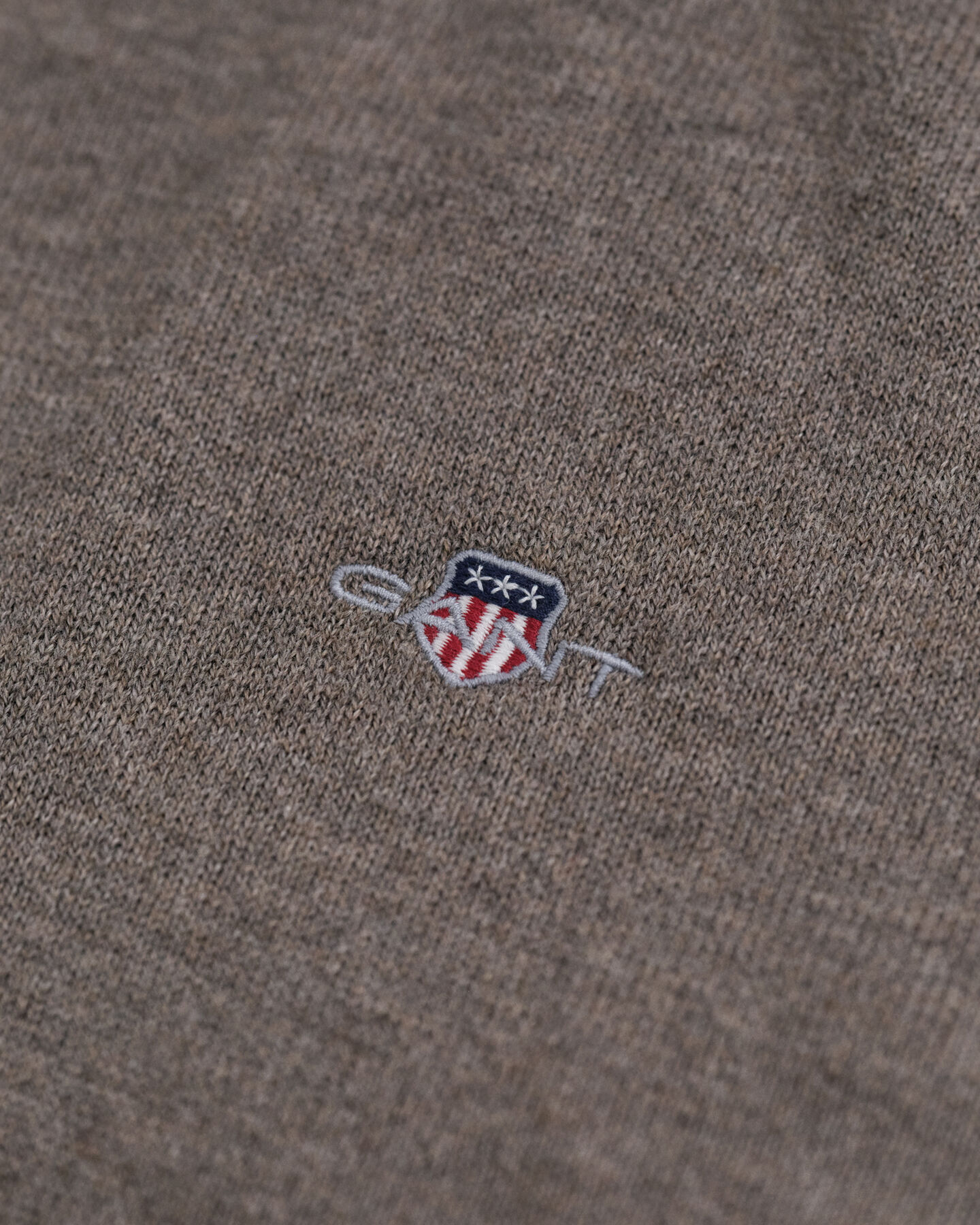 Maglia a collo alto in lana e cotone