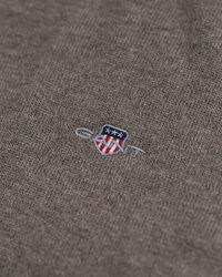 Maglia a collo alto in lana e cotone