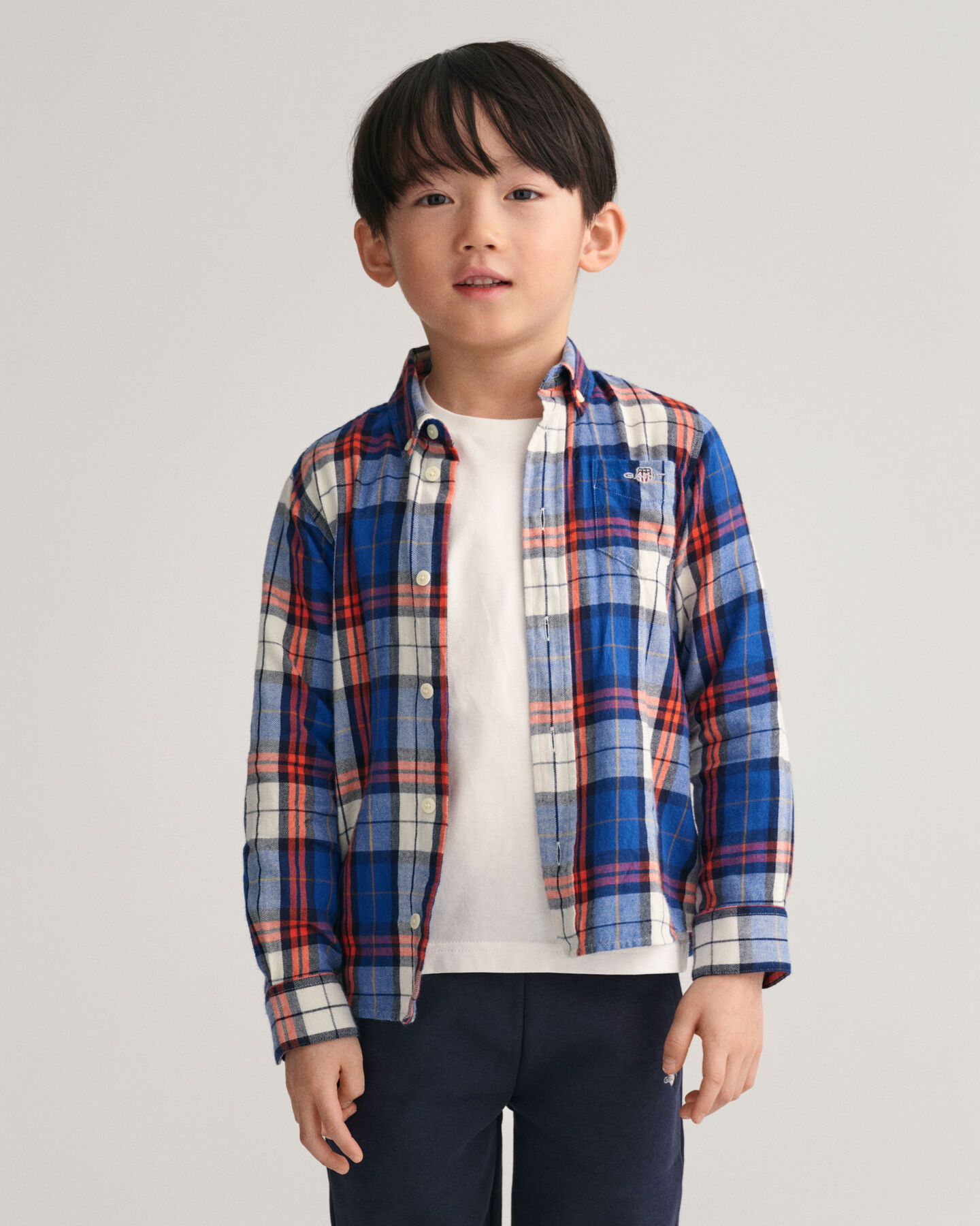 Camicia in flanella a quadri regular fit Kids