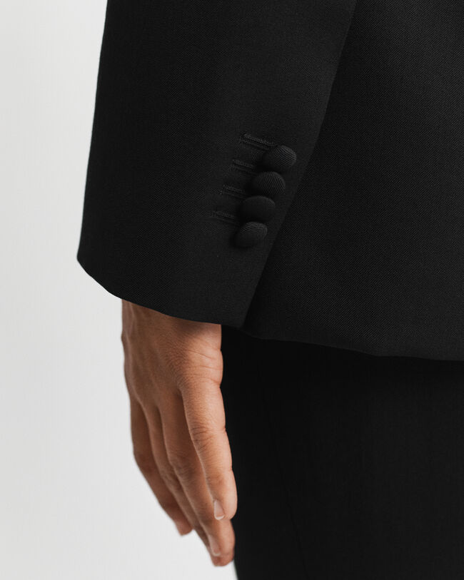 Blazer da smoking in misto lana regular fit