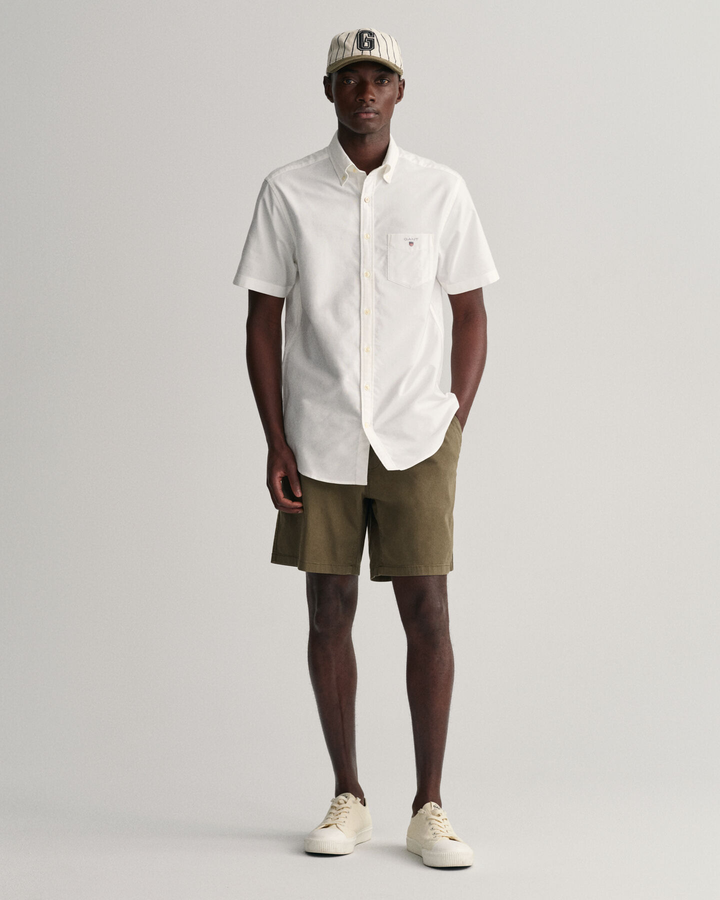 Camicia Oxford a maniche corte regular fit