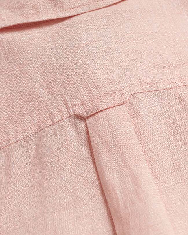 Camicia di lino a quadri in chambray regular fit