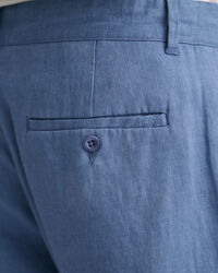 Pantaloni con coulisse in lino relaxed fit