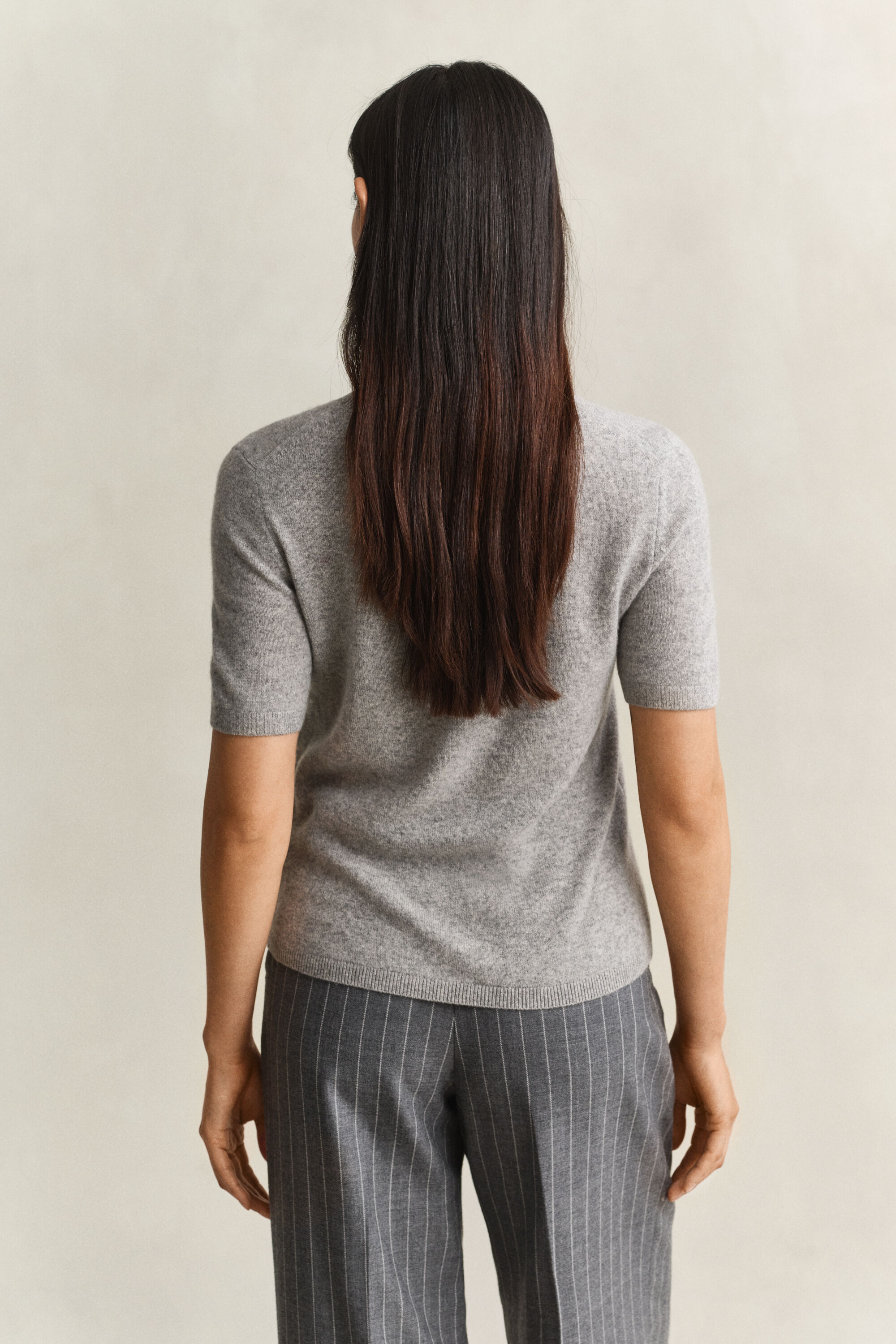 Maglia a maniche corte in cashmere
