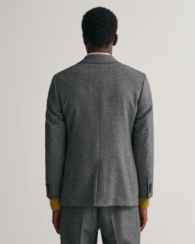 Blazer da abito con motivo a spina di pesce