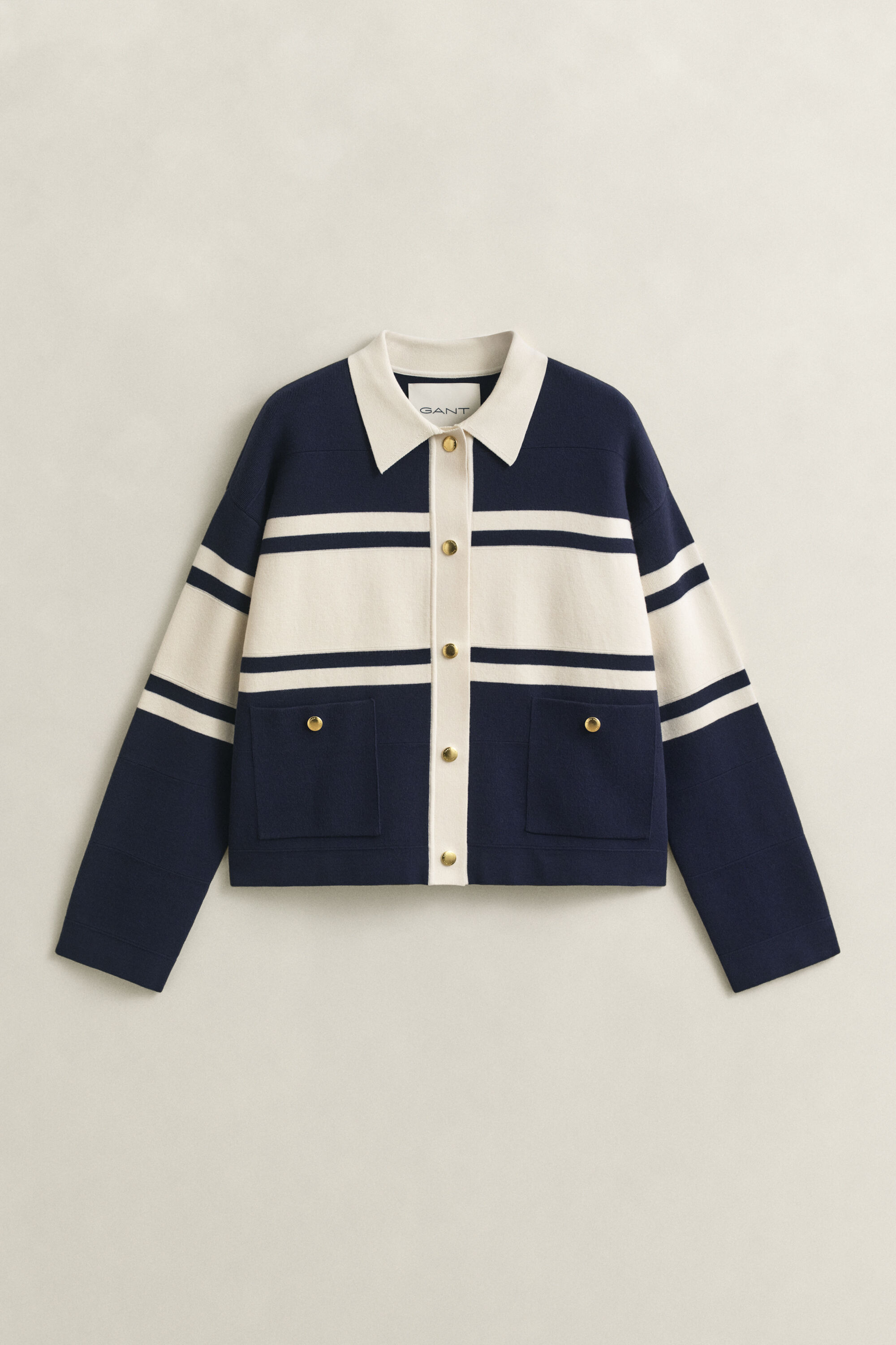 Cardigan a blocchi di colore