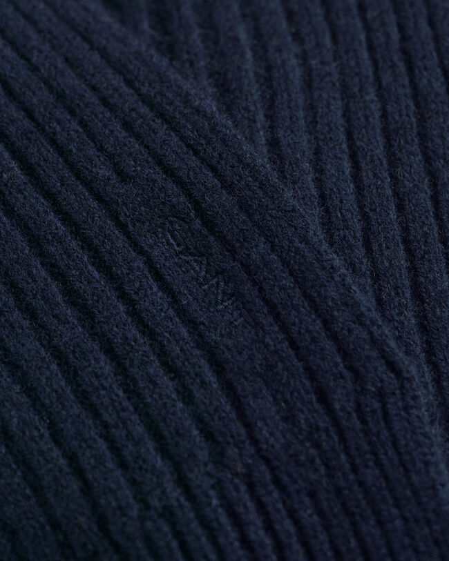 Sciarpa in lana fine lavorata a maglia