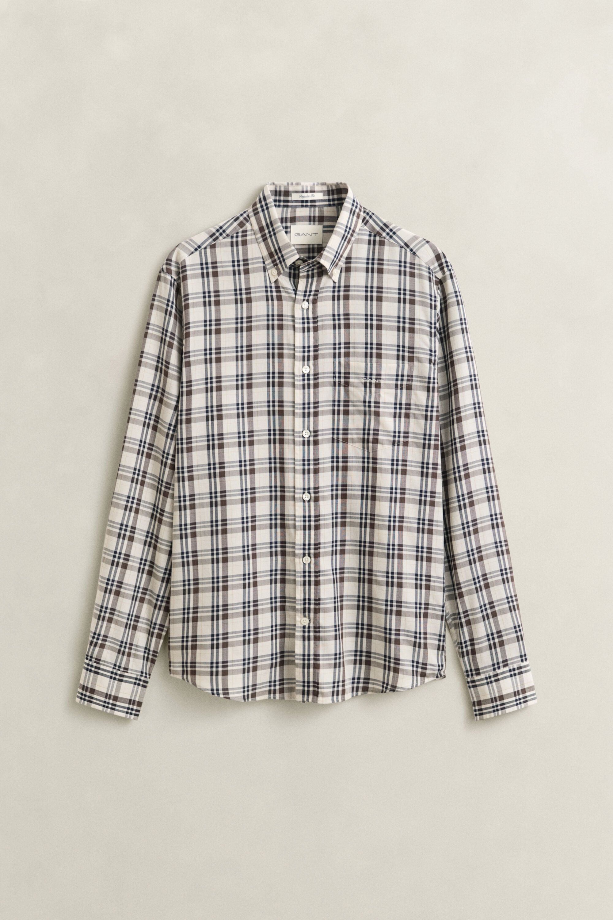 Camicia in twill a quadri
