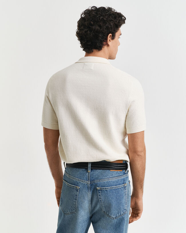 Polo in cotone Textured