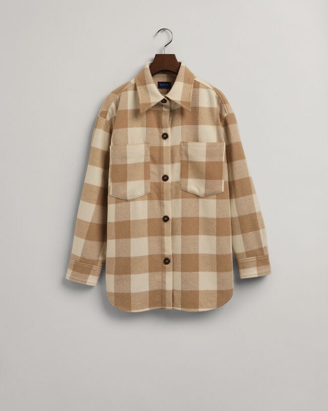 Camicia giacca a quadri relaxed fit