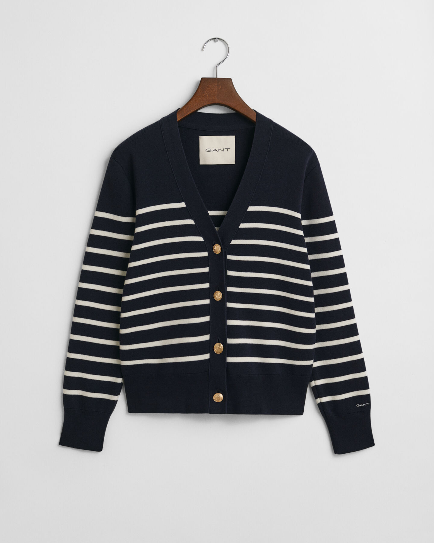 Cardigan in cotone a righe