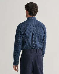 Camicia con microstampa regular fit