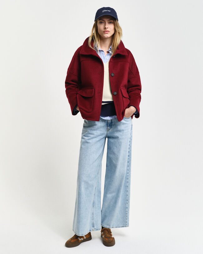 Giacca corta in lana