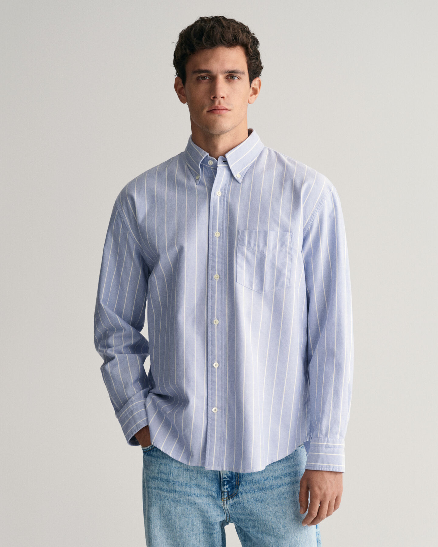 Camicia Oxford a righe Heritage relaxed fit