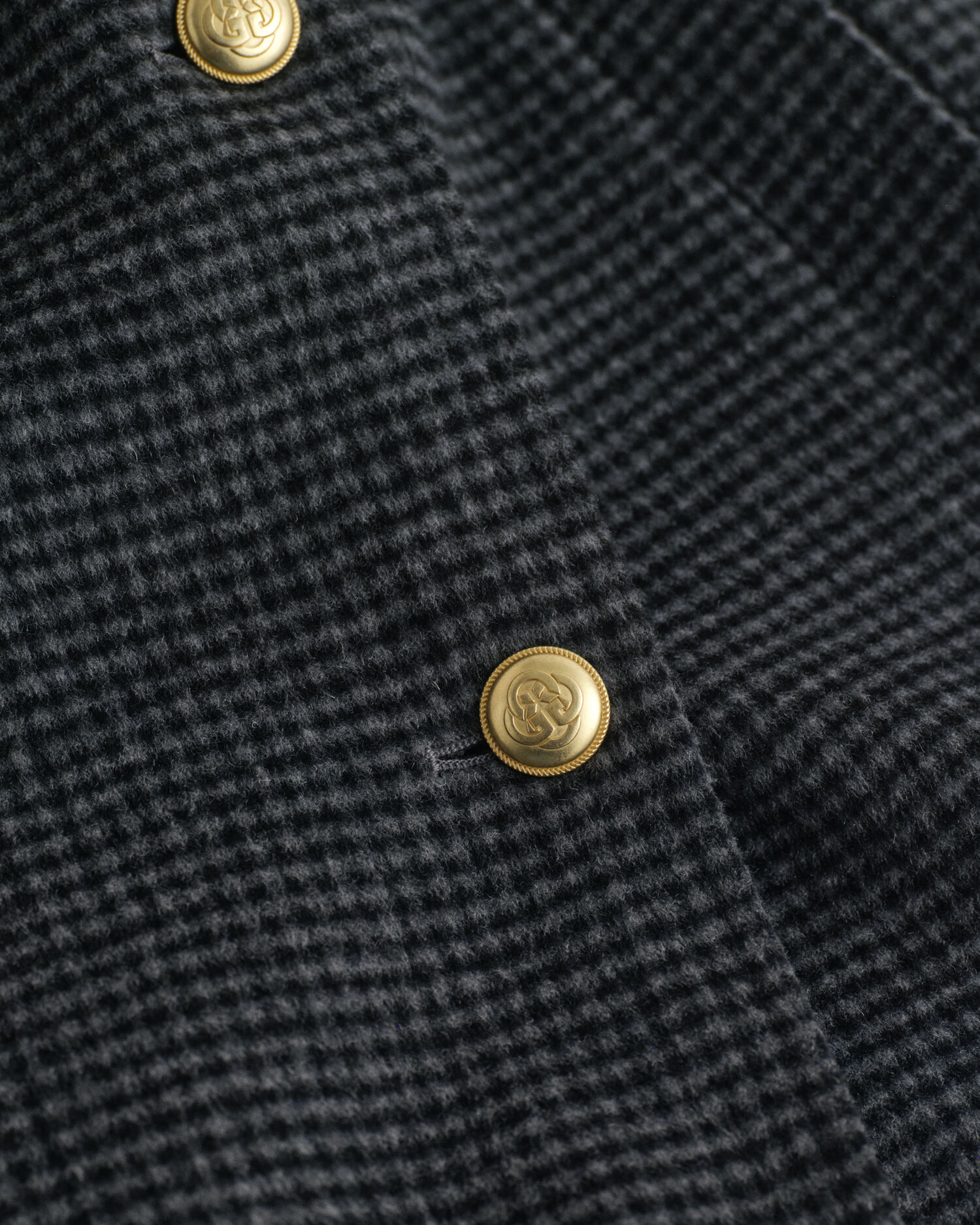 Cappotto cucito a mano a quadri