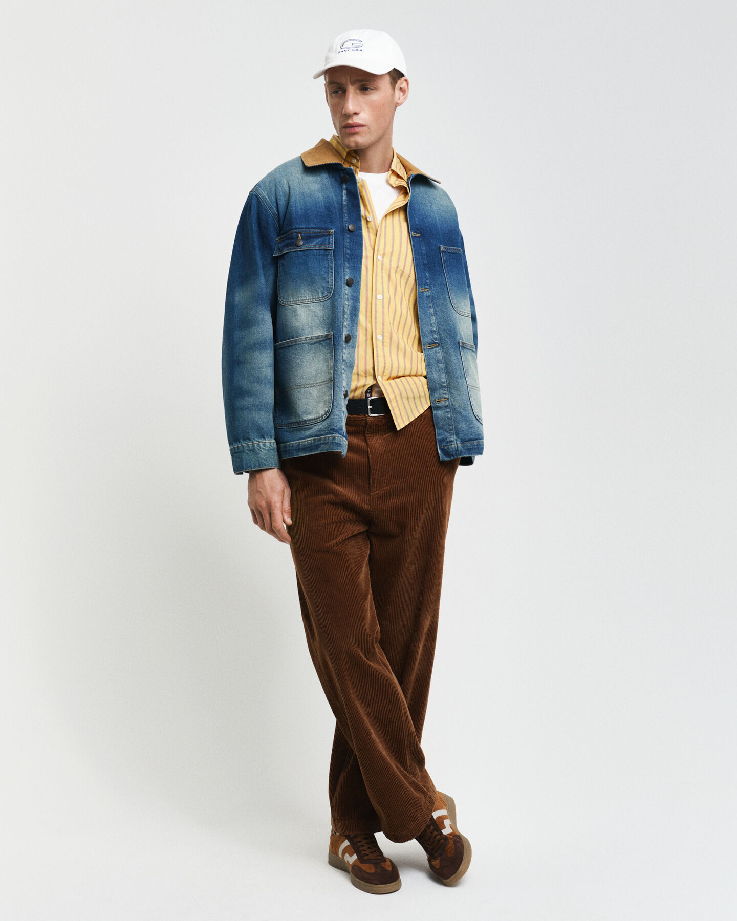 Camicia in popeline a righe regular fit