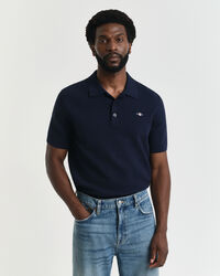 Polo in cotone Textured