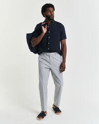 Pantaloni da abito in seersucker affusolati slim fit